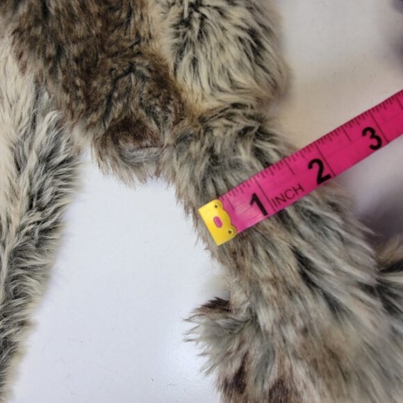 Smoky Fox Faux Fur Loop Scarf Fur Neck Wrap - Picture 8 of 11
